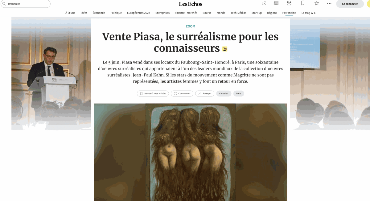 Vente Piasa, le surréalisme pour les connaisseurs