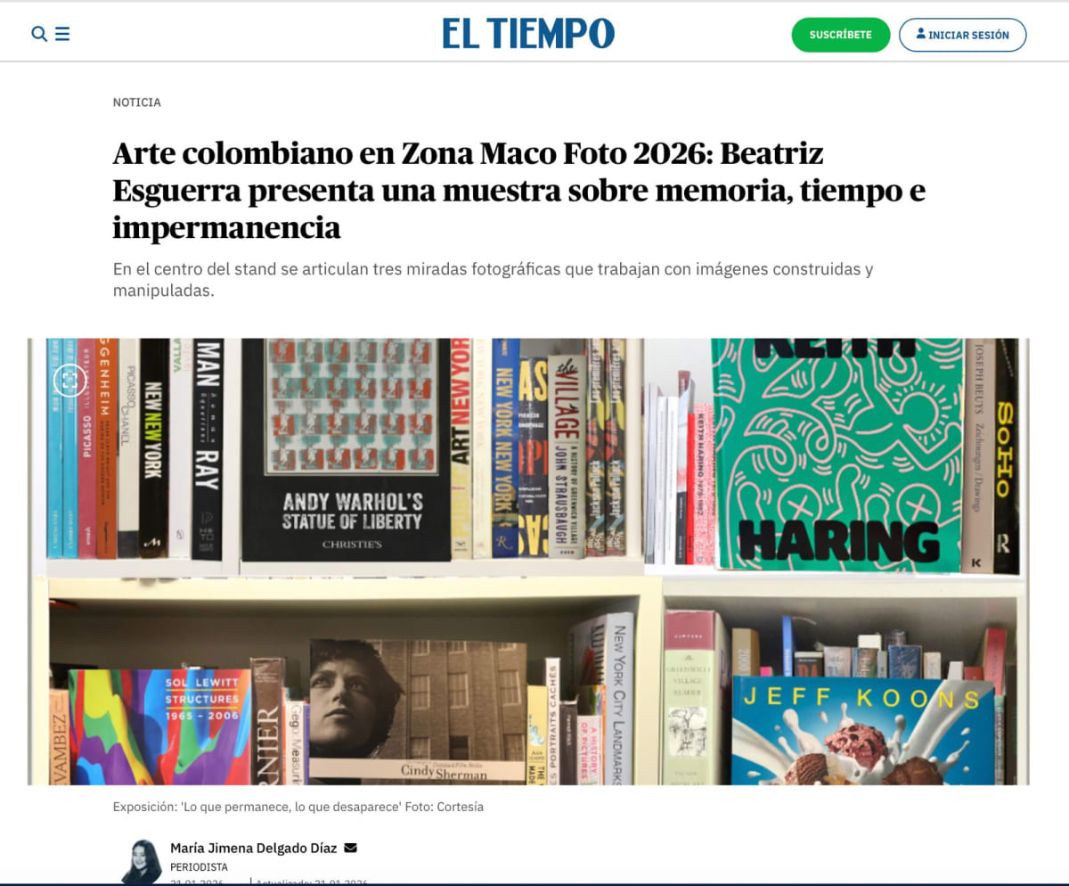 BEA en Zona Maco Foto 2026 , Lo que permanece, lo que desaparece: el arte colombiano reflexiona sobre memoria, tiempo...