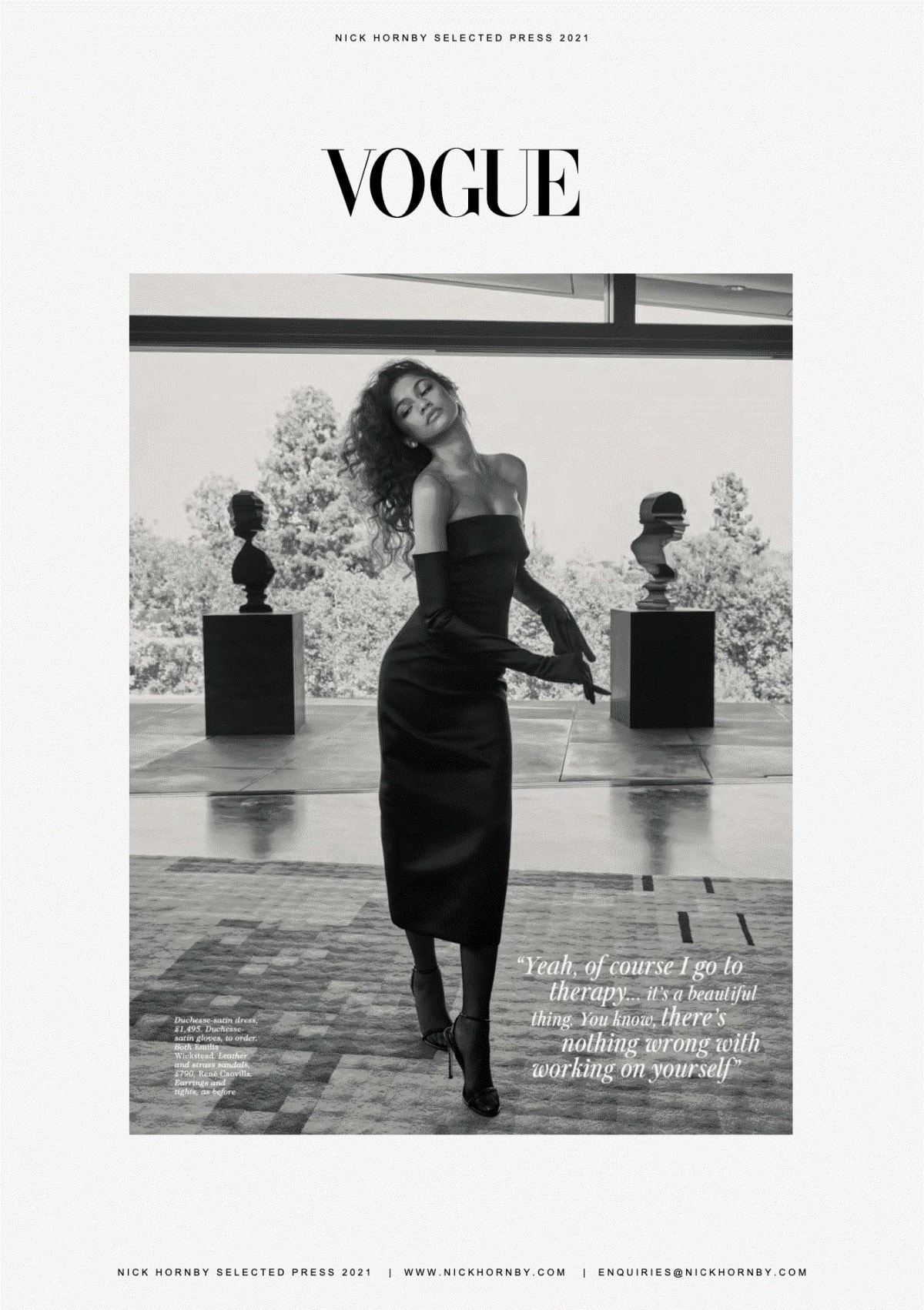 Vogue: Zendaya British Vogue Cover
