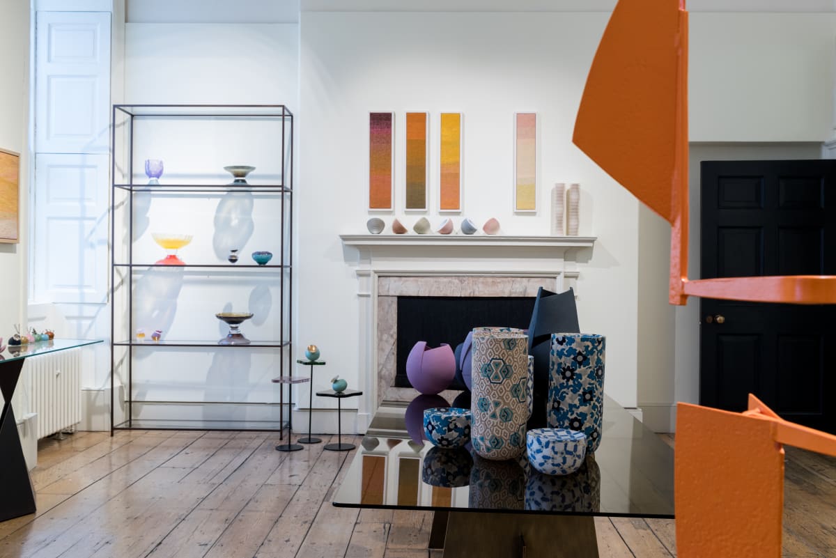 The Cavaliero Finn gallery at Collect fair, featuring the ceramic vessels of Frances Priest (photos: Juno Snowdon Photography for Cavaliero Finn Gallery Ltd.)