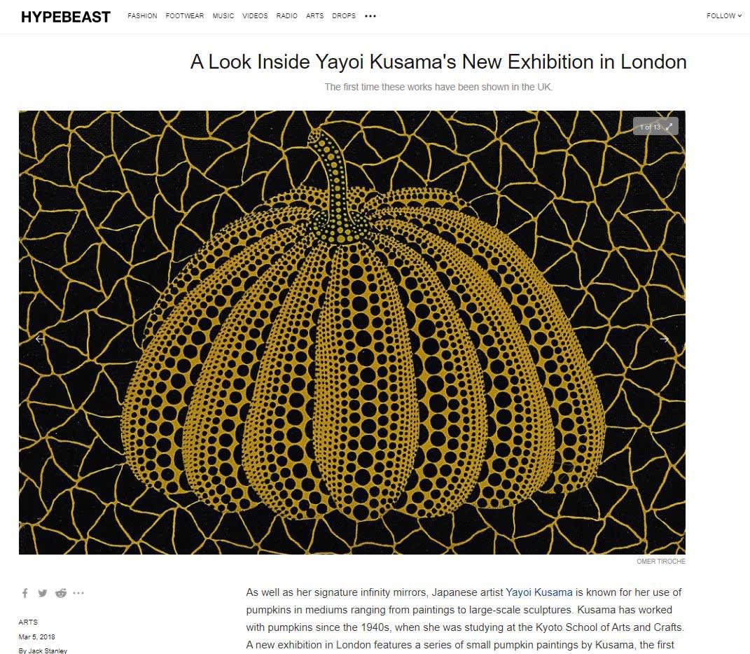 Yayoi Kusama | Omer Tiroche Gallery