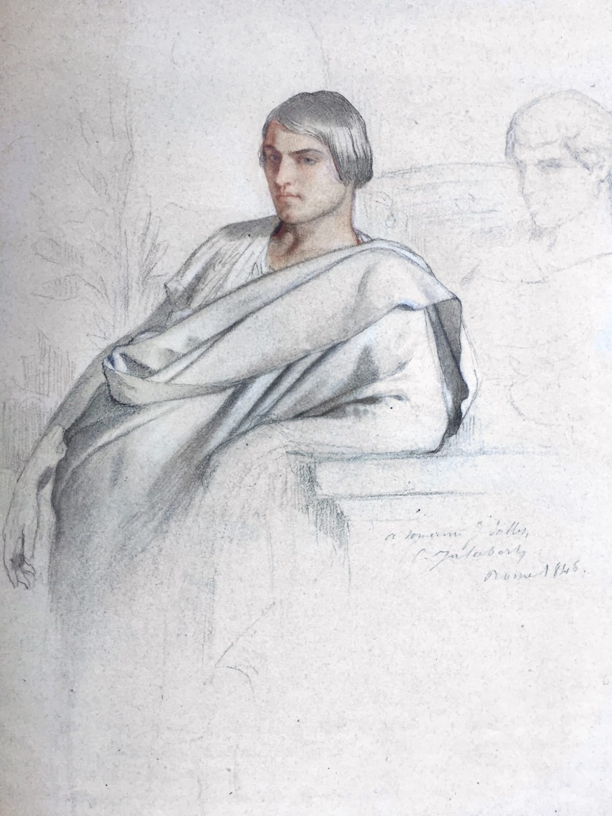 CHARLES-FRANÇOIS JALABERT, Varius and Antinoo, 1846 CHARLES-FRANÇOIS JALABERT, Varius and Antinoo, 1846
