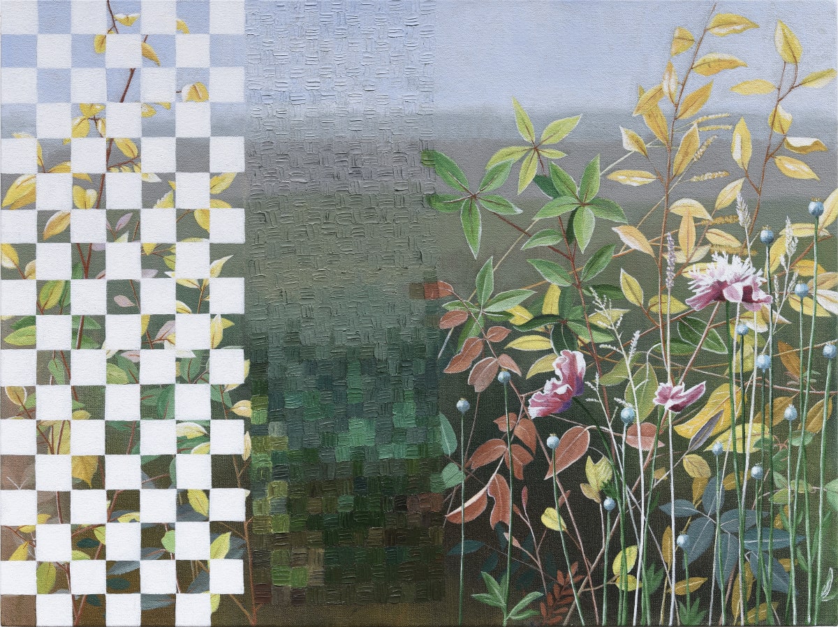 アメリカのアーティストによるオイル・ペインティング／女性像(原画)