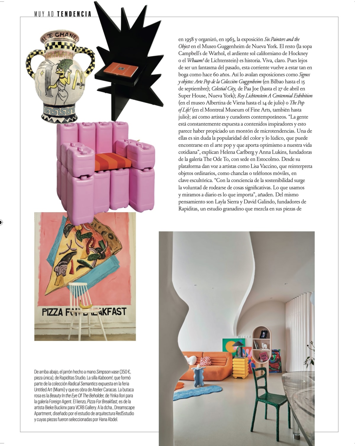 ¡VÁLGAME POP! , Yinka Ilori's 'Beauty In the Eye Of The Beholder' at Foreign Agent Gallery featured in AD Spain!