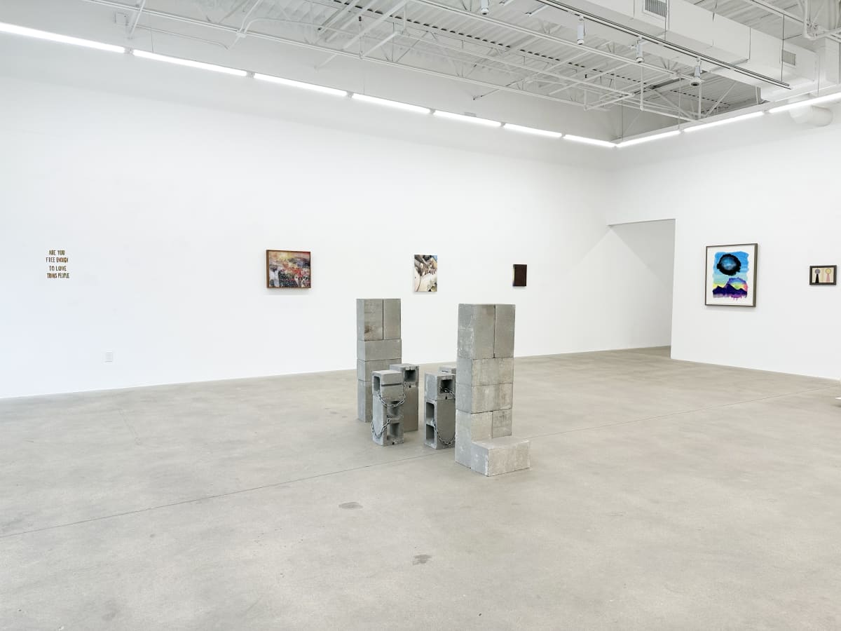 installation view of these letters don't run