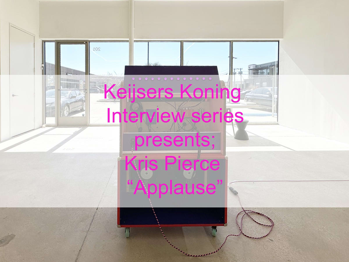 Kris Pierce is interviewed for his show "Applause"