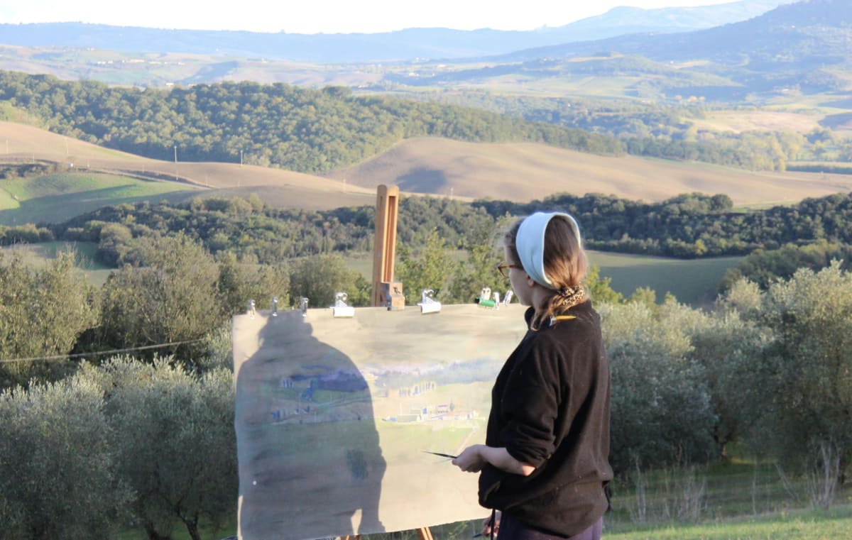 Freya Wood painting