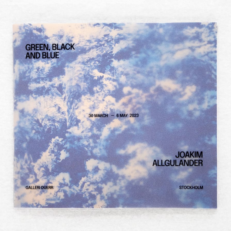 Joakim Allgulander | Green, black and blue