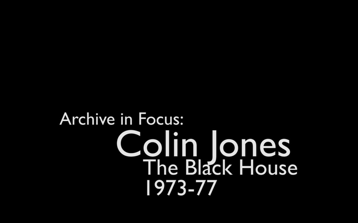 Colin Jones. The Black House