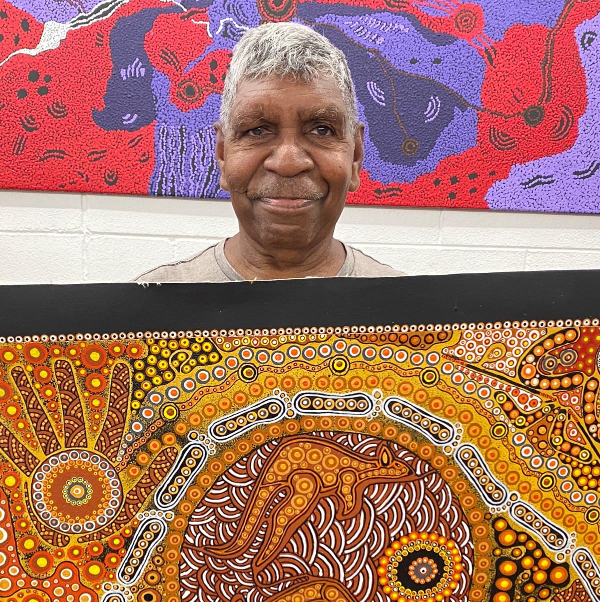 Art by leading Aboriginal artist Eric Braedon Mbitjana