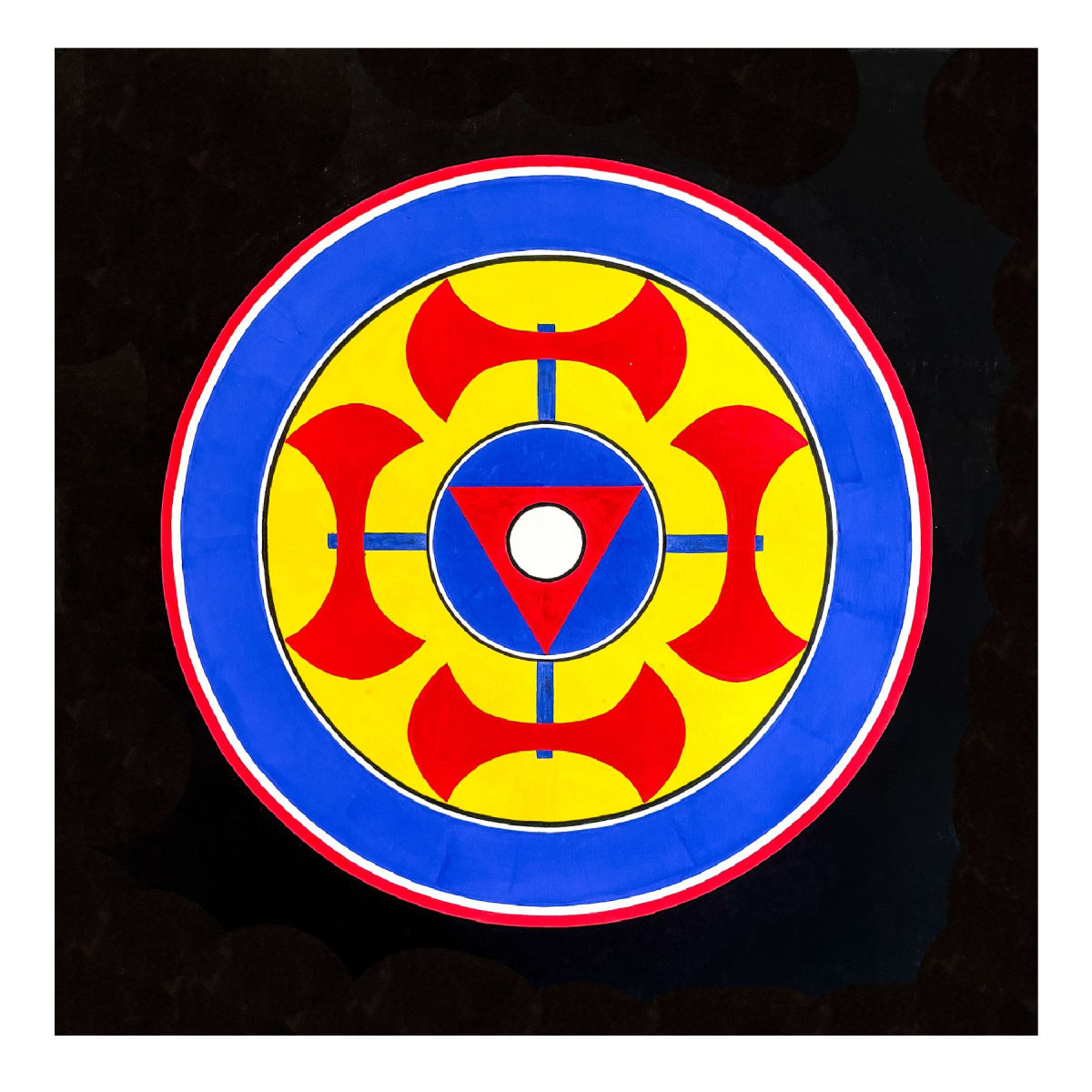 Bruce Cahn, Blue Eye Mandala, 2018