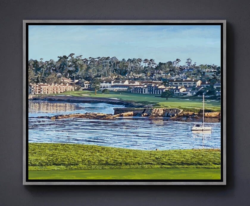 Official Painting for the 78th U.S. Women's Open, Pebble Beach Golf Links