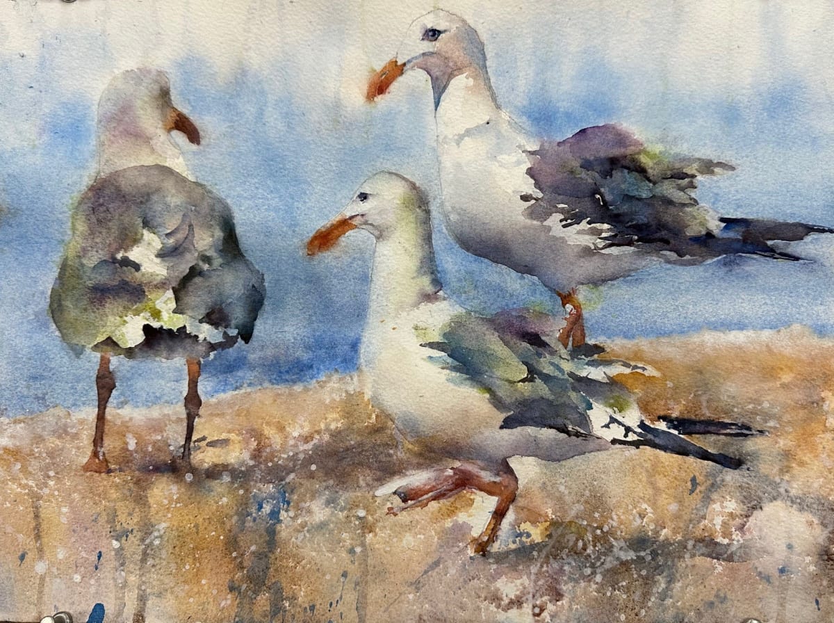 Painting Birds In Watercolor