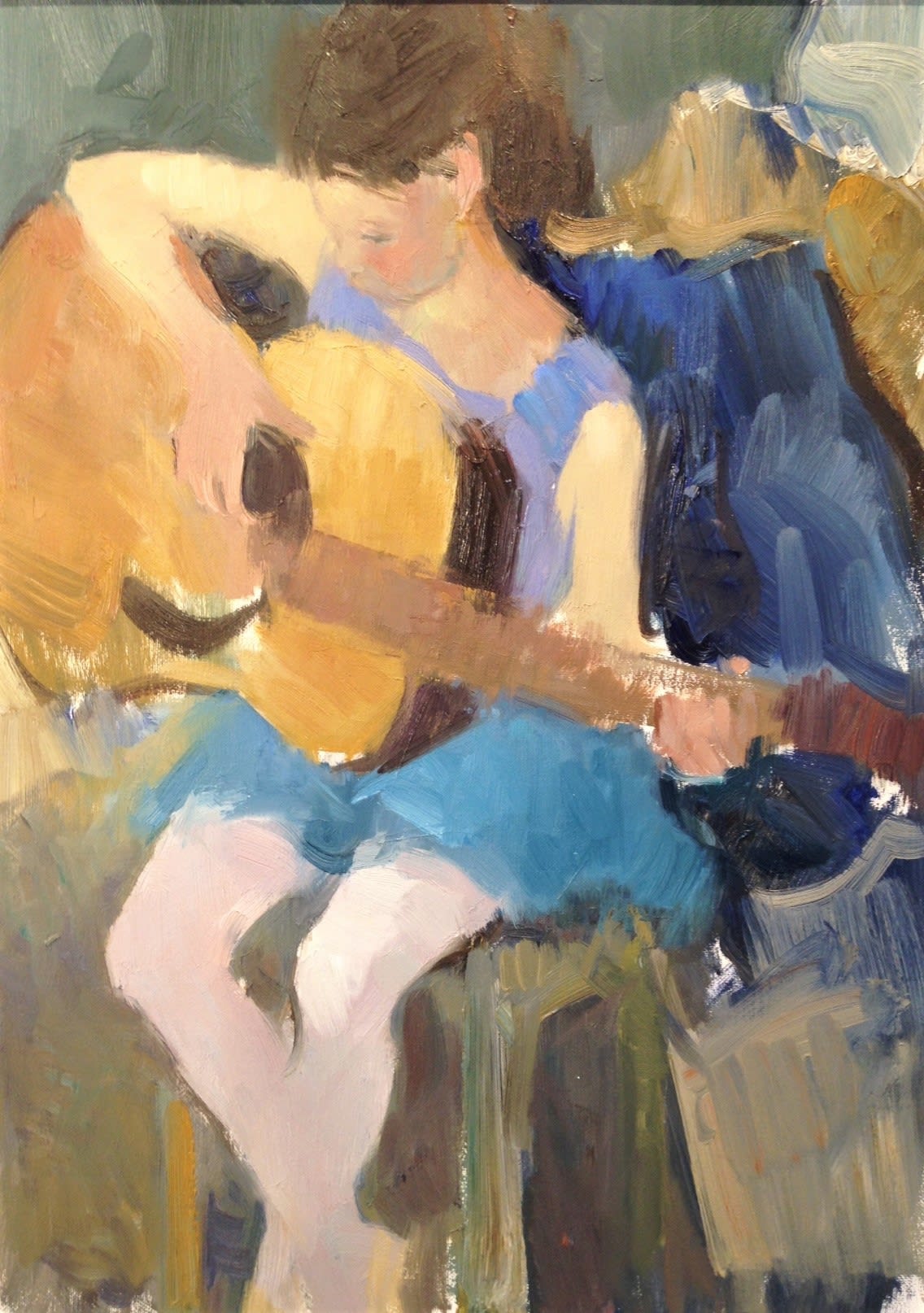 Painting of a dancer demo with Julia Hawkins