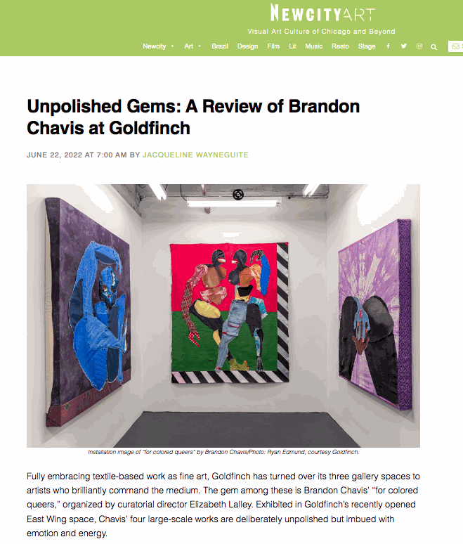 Unpolished Gems: A Review of Brandon Chavis at Goldfinch