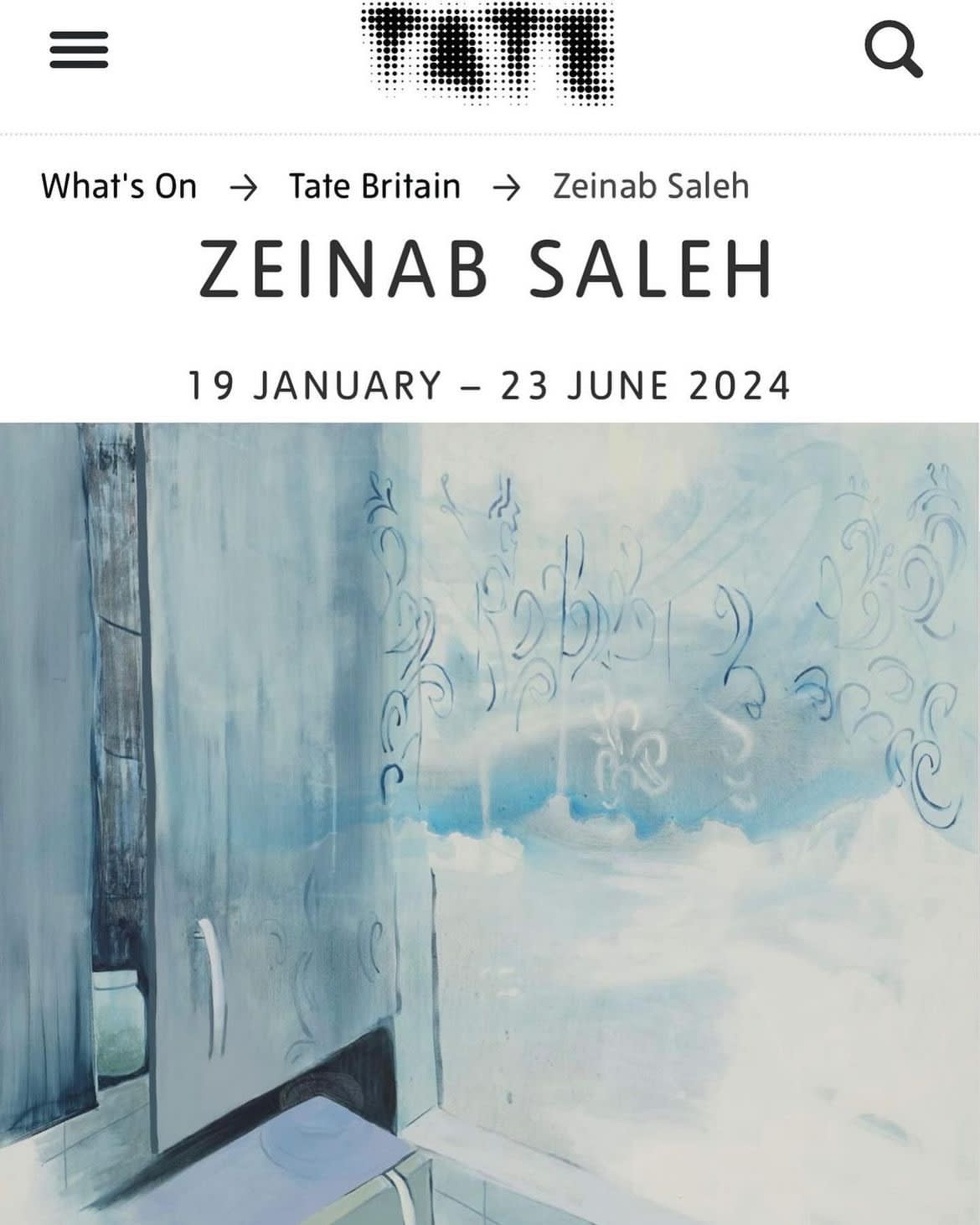 Art Now: Zeinab Saleh at the Tate Britain | MAMOTH