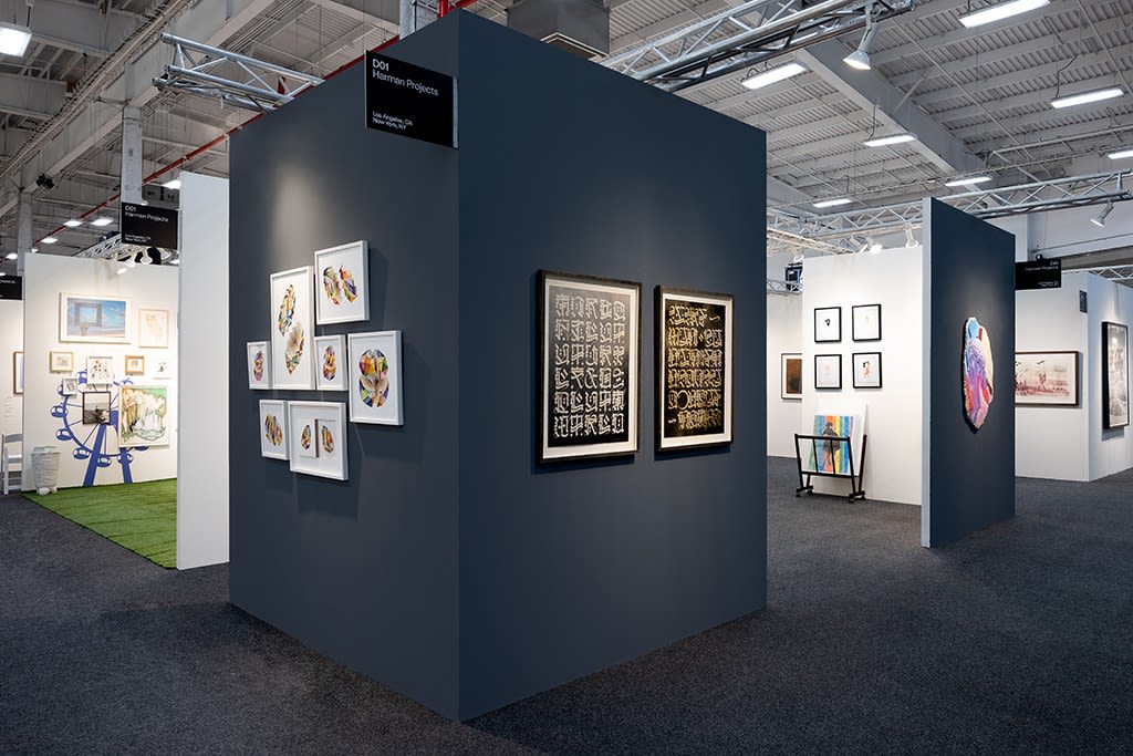 Harman Projects booth at Art on Paper