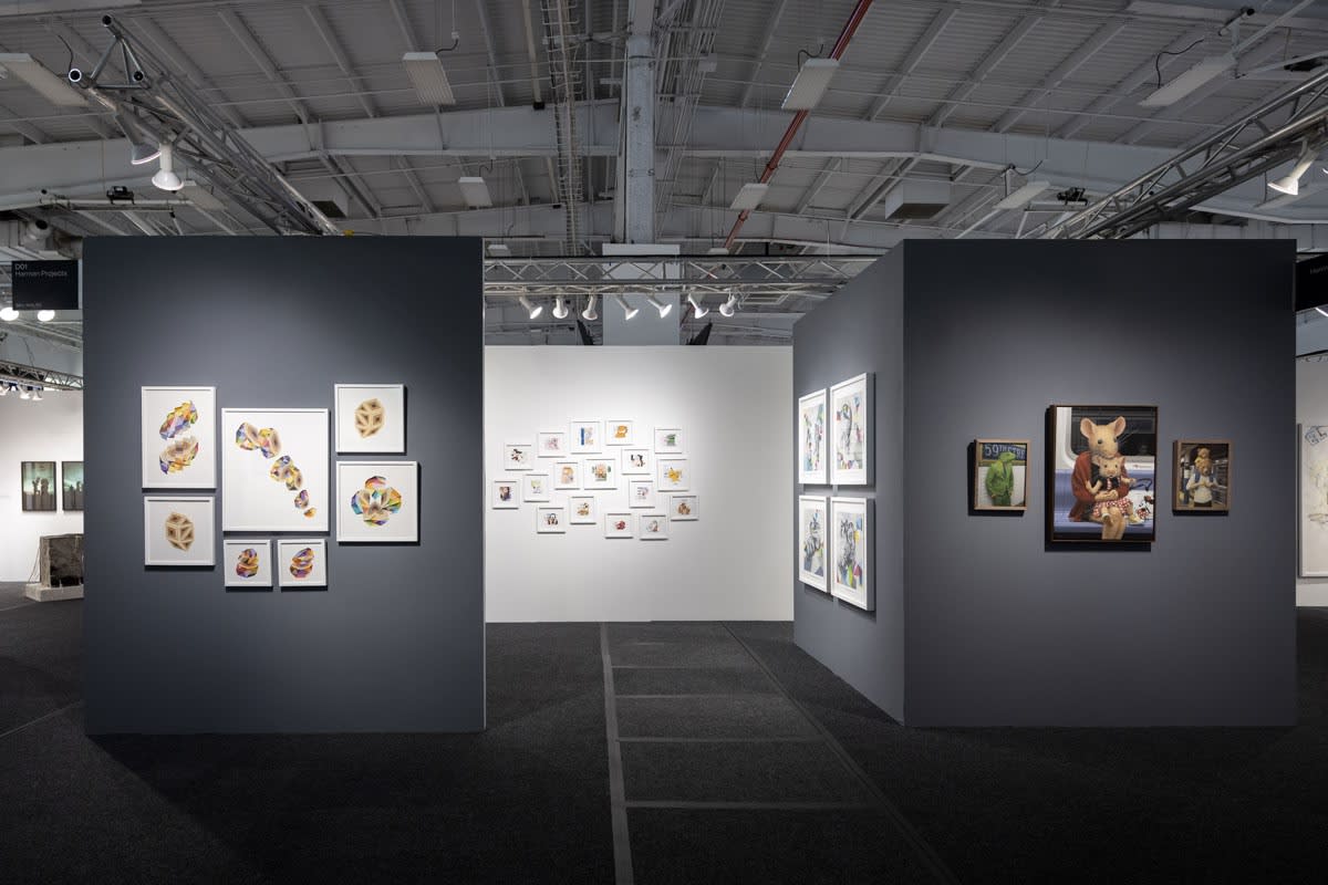 Harman Projects booth at Art on Paper