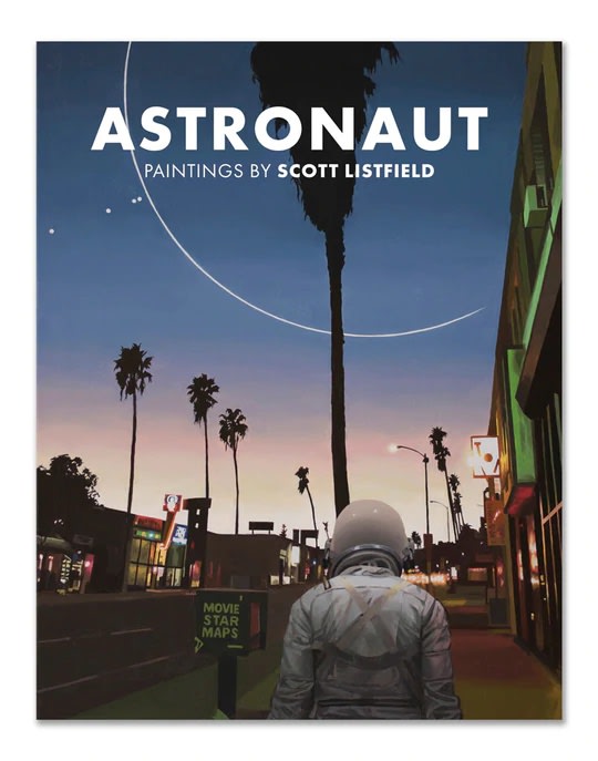 Book cover of on Astronaut looking out onto a California street