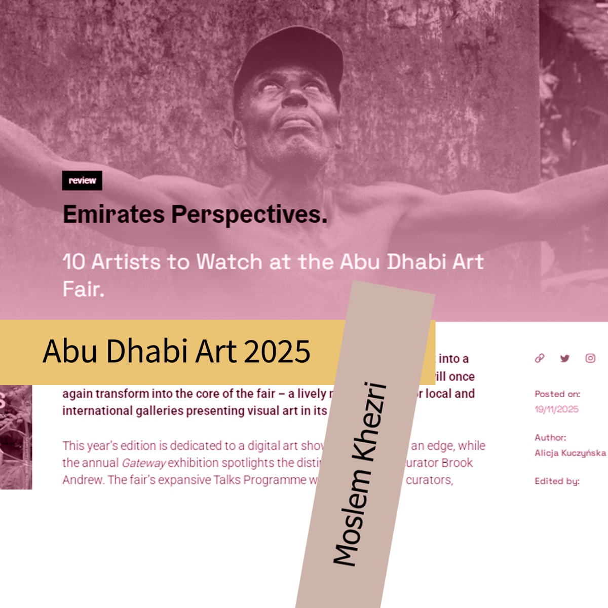 10 Artists to Watch at the Abu Dhabi Art Fair.