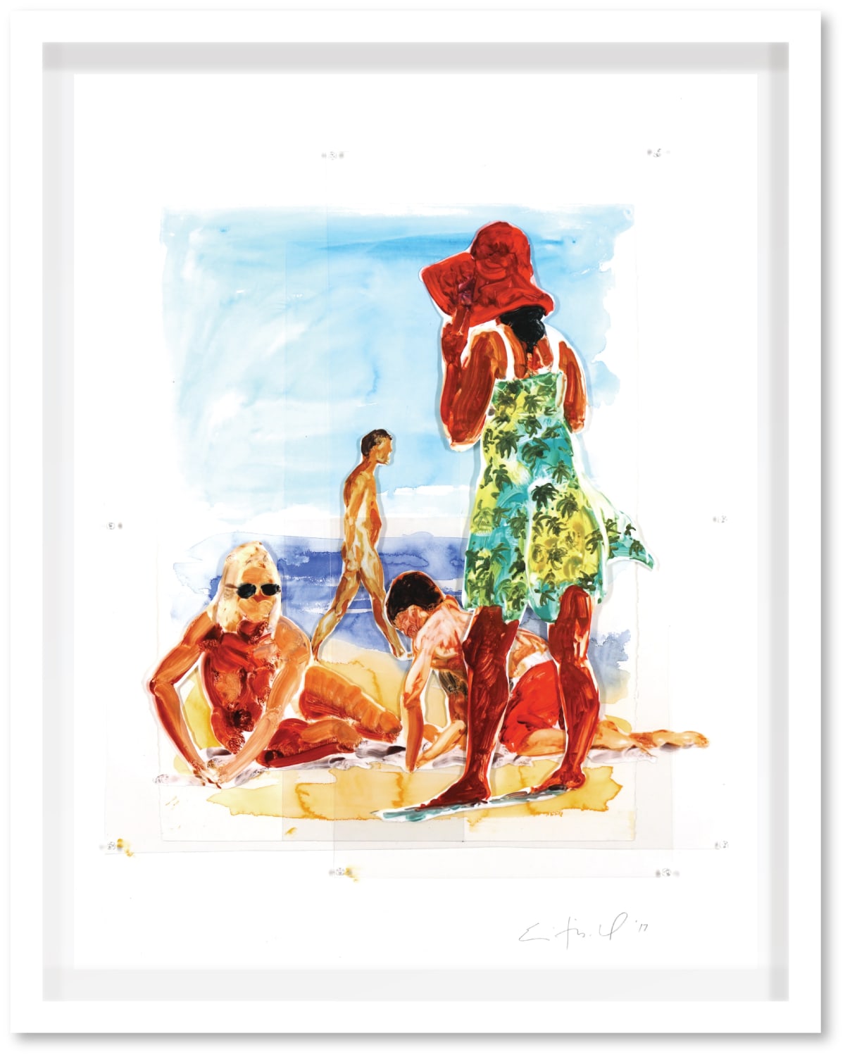 エリック・フィッシェル - Eric Fischl Eric Fischl, III from Beach Scenes Series, Etching with
