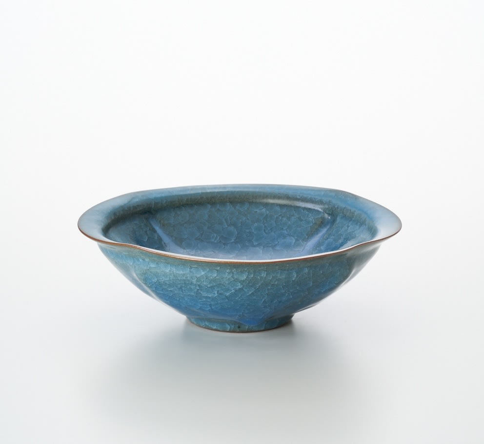 清水卯一, 藍青瓷鉢| Sokyo Gallery