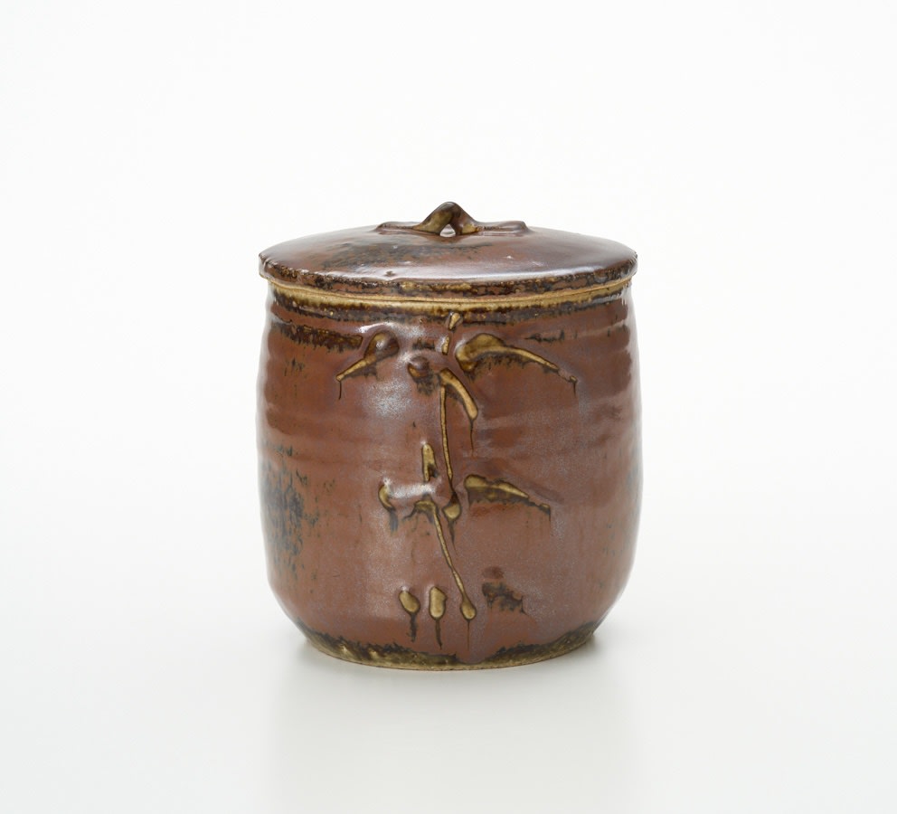 河井寛次郎 鉄絵辰砂蓋物 河井武一極め箱付き 河井 寛次郎 - Works | Sokyo Gallery