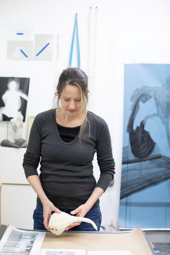 Watch Helen Barff at work in her studio
