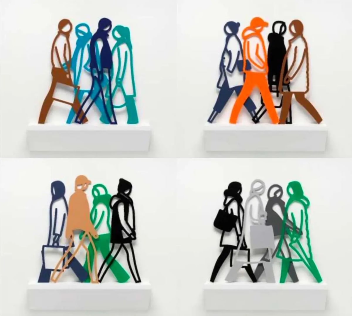 Julian Opie's 10-Foot Pedestrians Are a Joyous Surprise