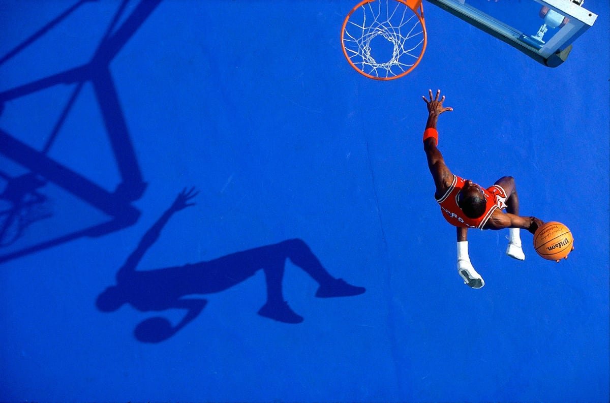 The Blue Dunk, Michael Jordan, Chicago, 1987