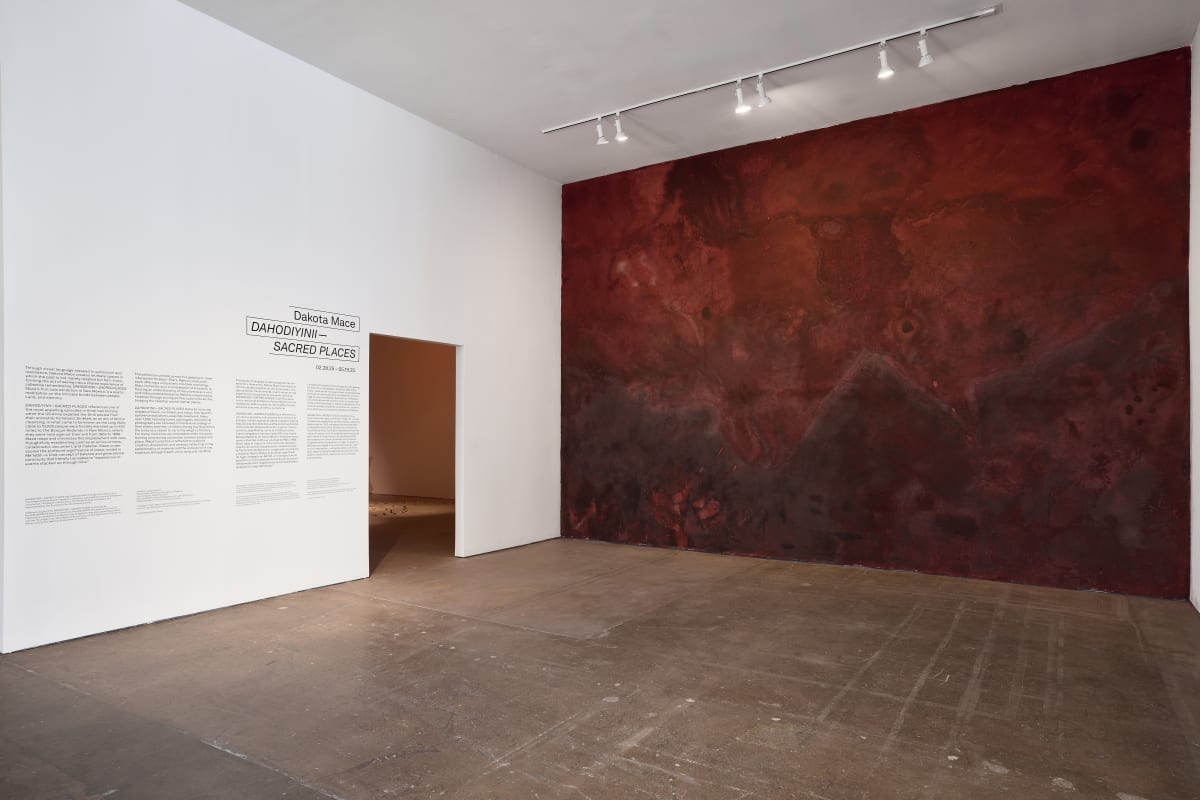 Dakota Mace, DAHODIYINII--SACRED PLACES, SITE SANTA FE, Installation image, 2025, photo by Brad Trone