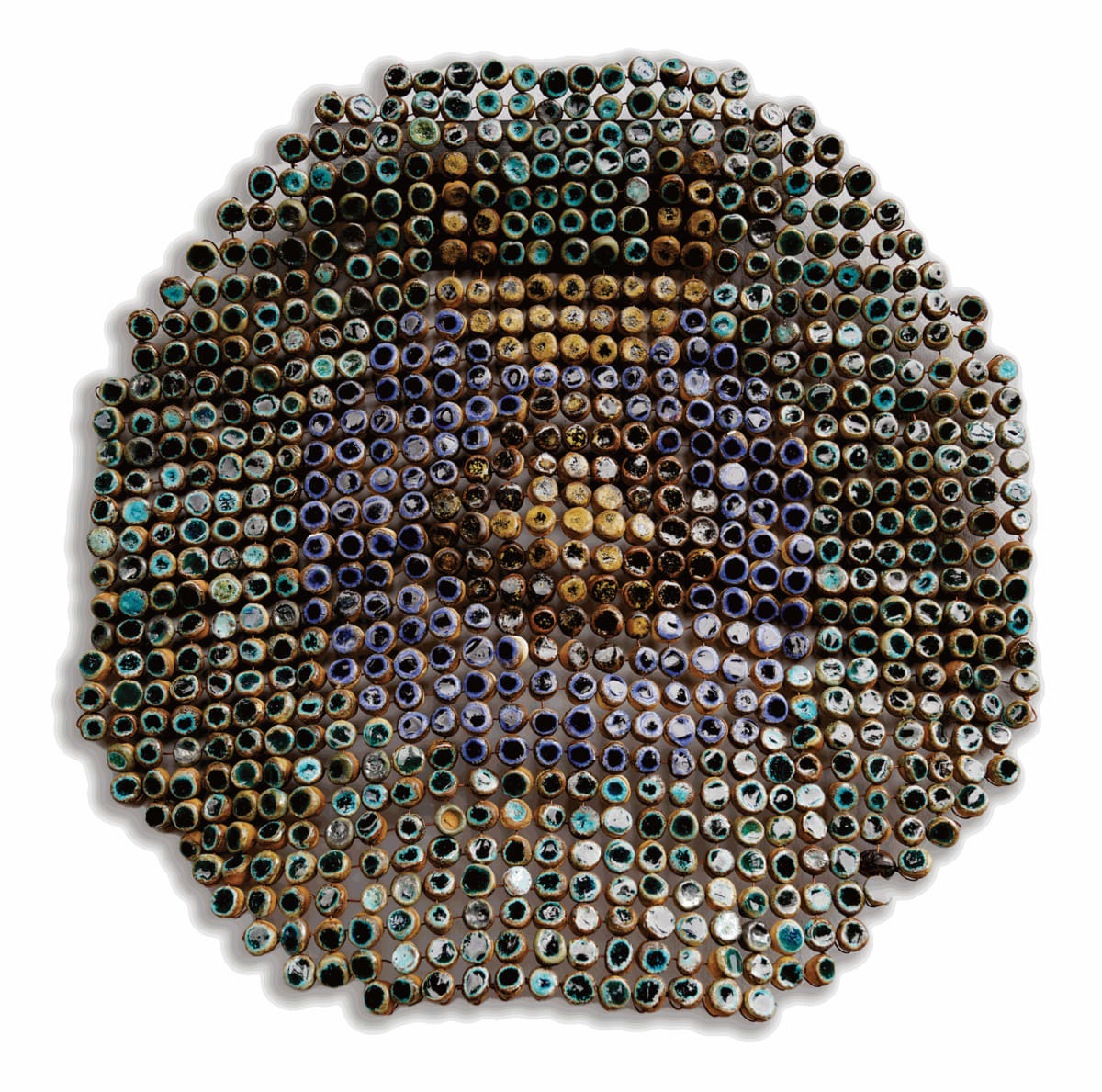 Wall ceramic tapestry by Ozioma Onuzulike. AFIKARIS Gallery Paris.