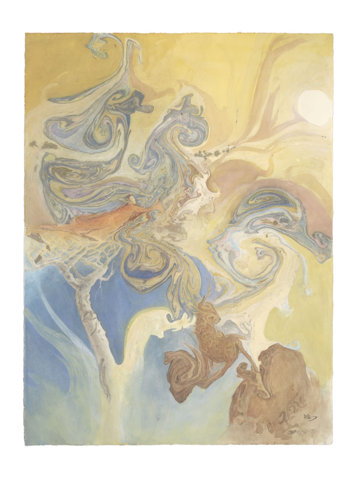 Clouds & Waves Print, 2024