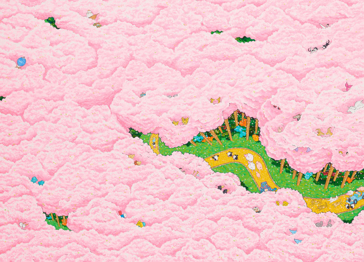 솜사탕 같은 핑크색 파라다이스로 초대하는 여동헌 작가