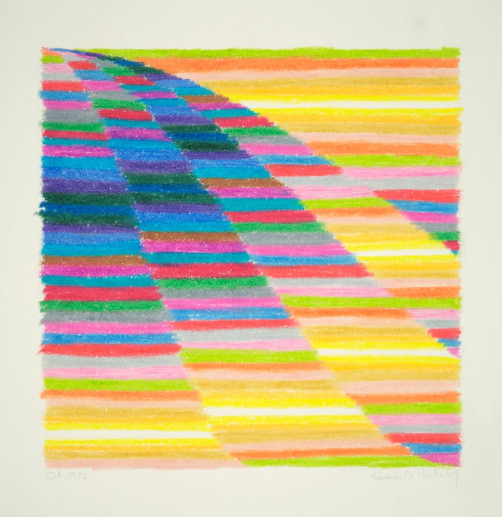 Samia Halaby サミア・ハラビー Palestinian Artist Samia Halaby Had Her U.S. Museum Debut Abruptly