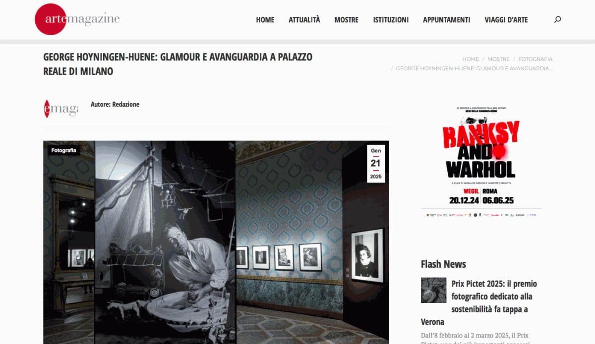 George Hoyningen-Huene: Glamour e Avanguardia a Palazzo Reale di Milano
