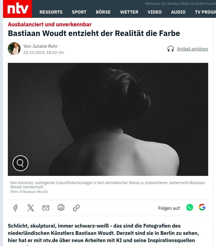 Bastiaan Woudt entzieht der Realität die Farbe, Ausbalanciert und unverkennbar