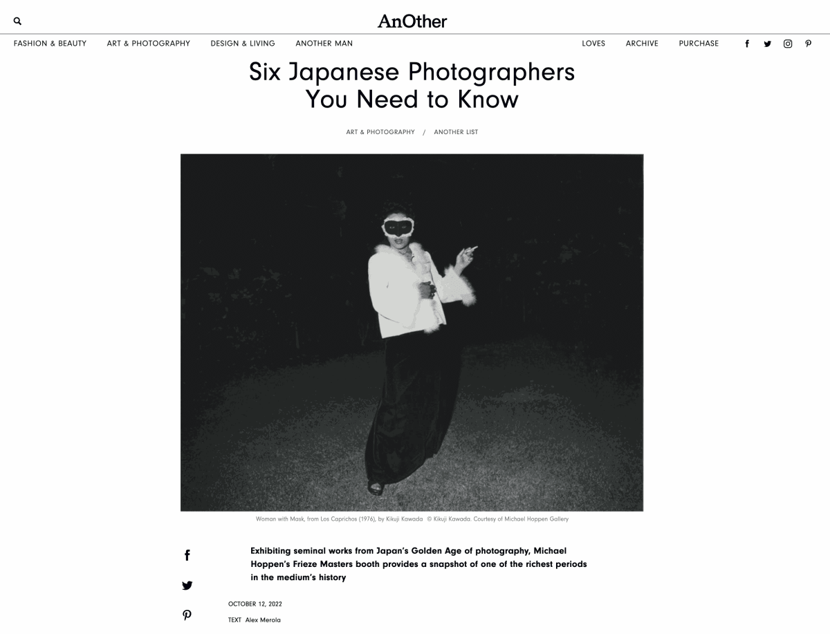 Press | Michael Hoppen Gallery