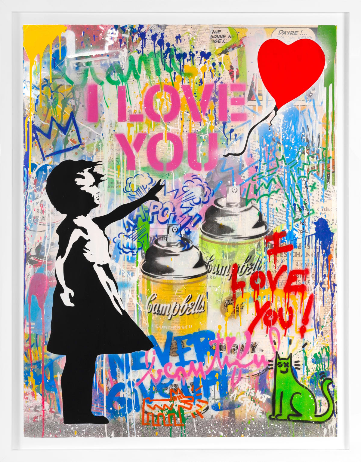 Mr. Brainwash サイン入り ポスター Mr. Brainwash, Chaplin, 2023, Silkscreen (S)