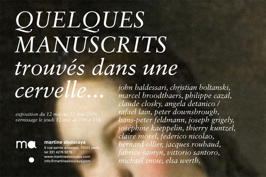 Quelques manuscrits trouvés dans une cervelle