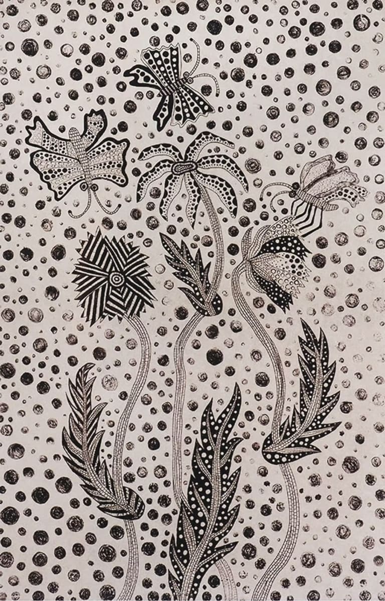 y*m様 断*郎様 eimy istoire♡ Flower motif オフシ Yayoi Kusama // Flower and Butterfly, 1995 | Geist