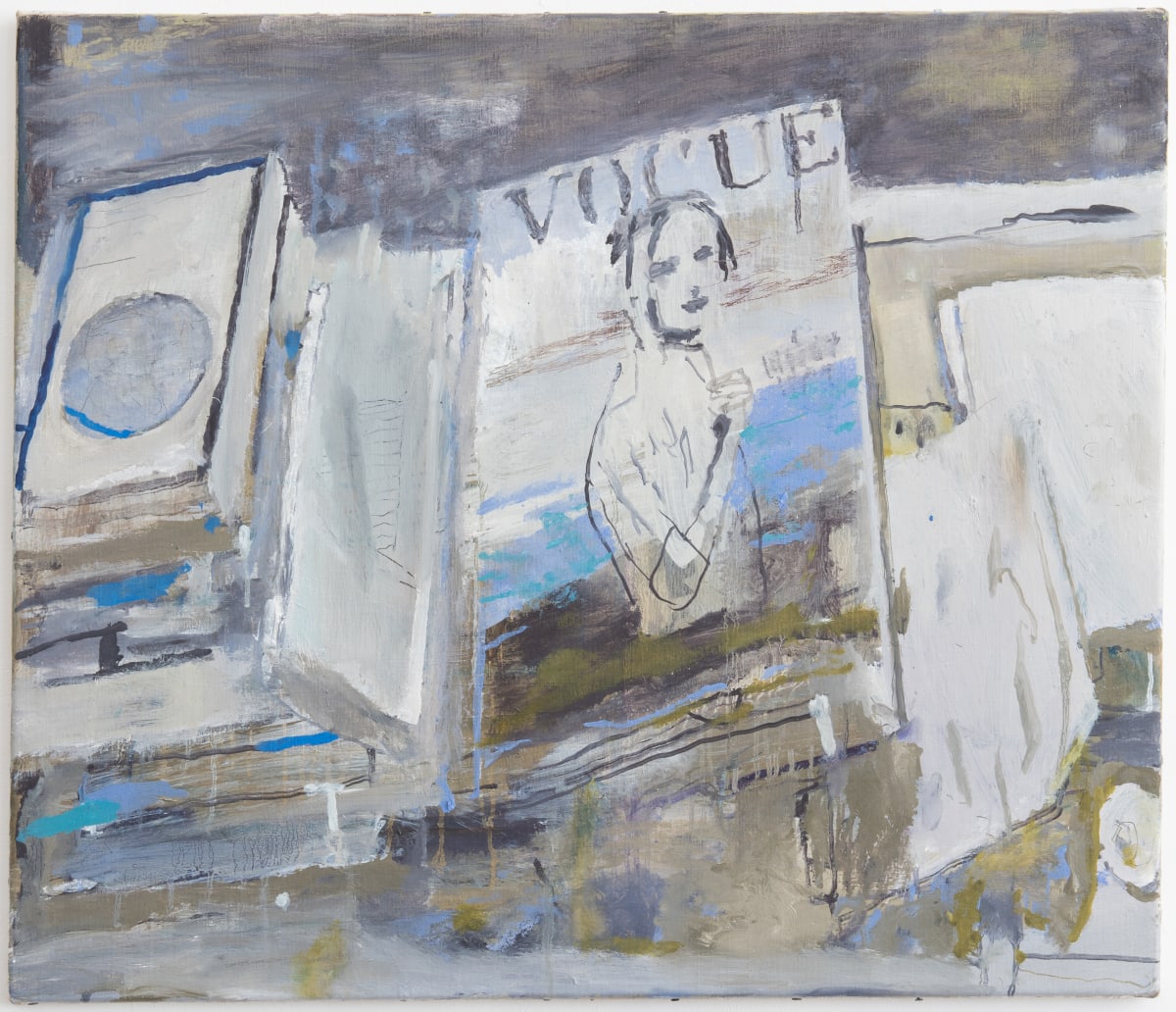 vana - Mir fällt zu Hitler nichts ein - oil, pencil 61 x 71cm