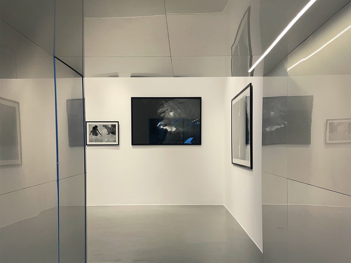 View of Karen Lasme's work at GALERIE FARAH FAKHRI as part of her duo exhibition with Ivorian artist Chada