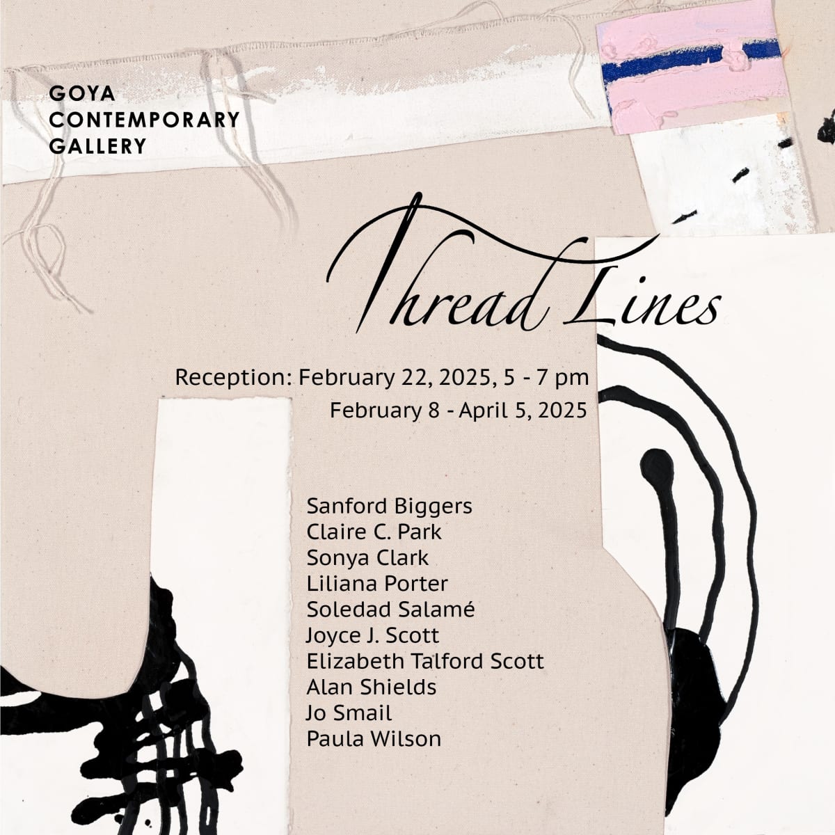 Exhibition Reception for Thread Lines