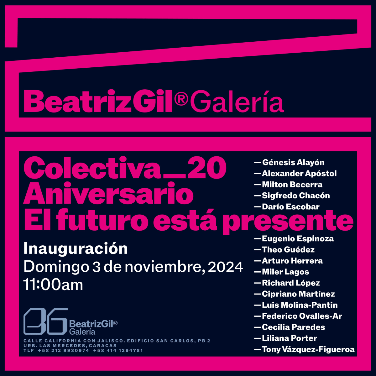Inauguración - Colectiva_20 aniversario. El futuro esta presente