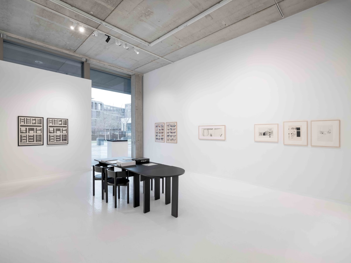Roger Raveel / Marcel Broodthaers Rebus op wit