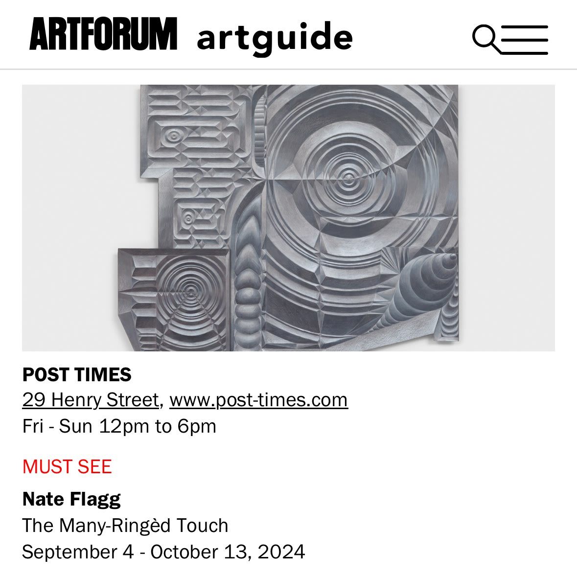 Artforum MUST SEE