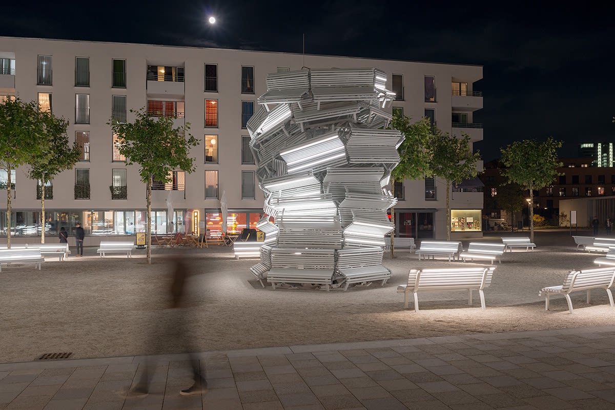 Olaf Metzel – umsonst und draußen, Public artwork: Bauhausplatz, Munich, DE