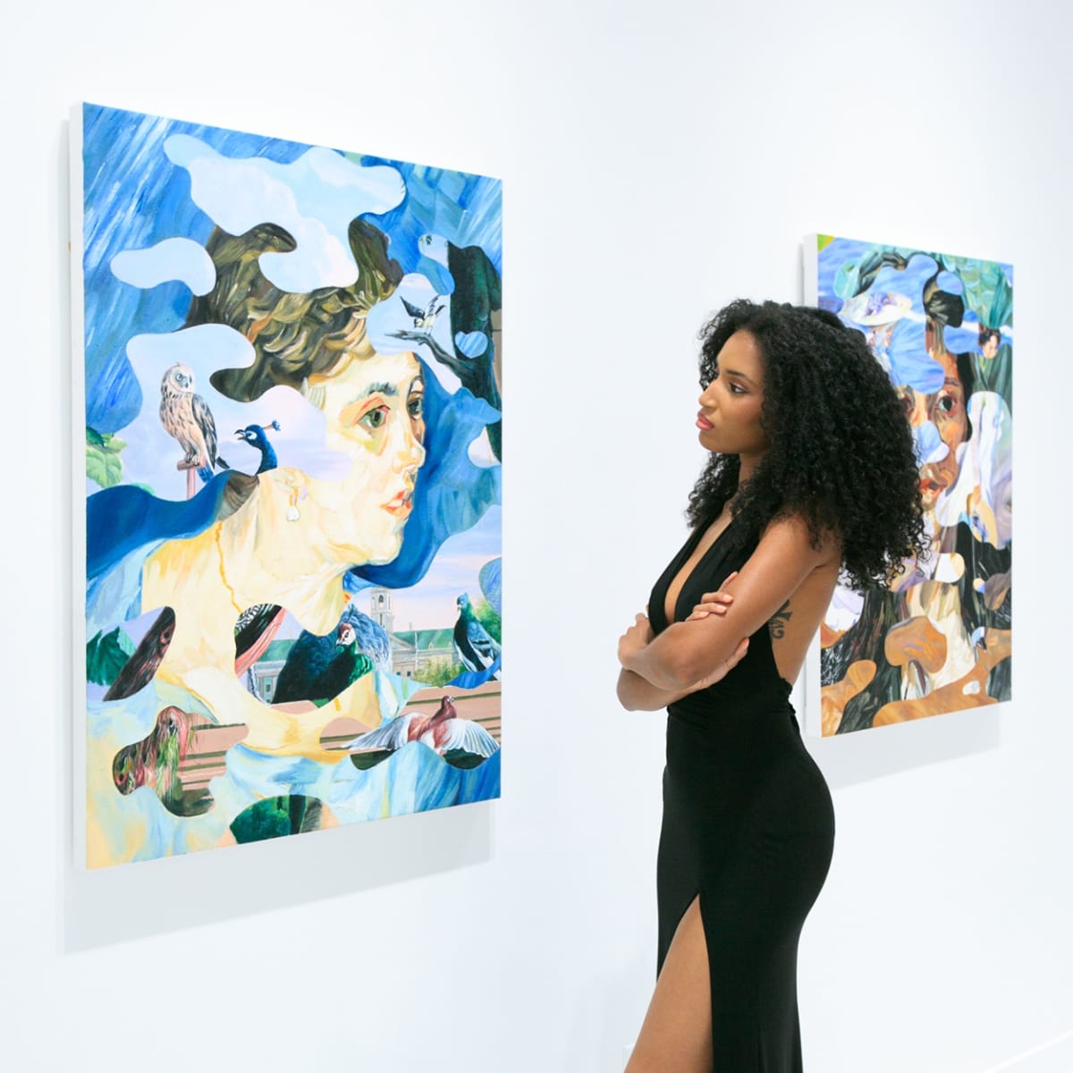 Dan Alva exhibition Something Out of Nothing with exhibition guest