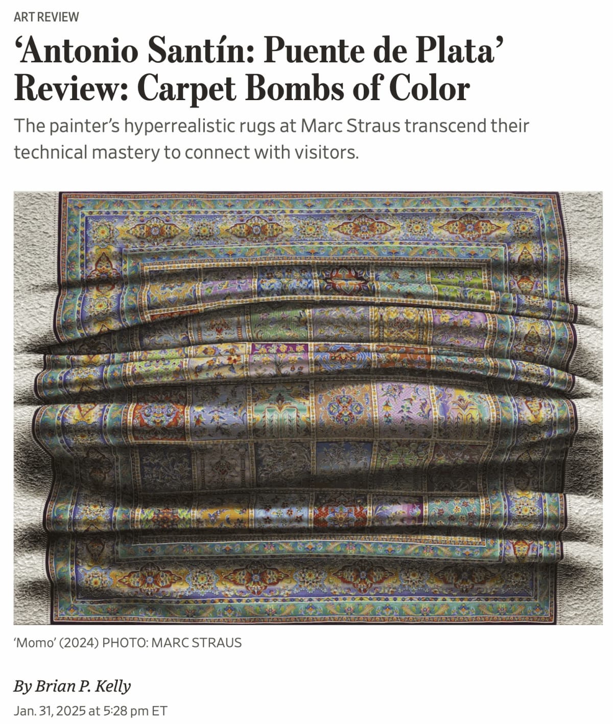 Antonio Santín on The Wall Street Journal